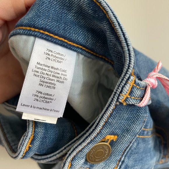 Vineyard Vines Indigo Raw Cuffed Shorts - Moonlight Blue - Size 0 - NWT - Picture 11 of 11